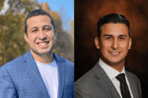 Dr. Carlos Munoz and Christopher Caballero